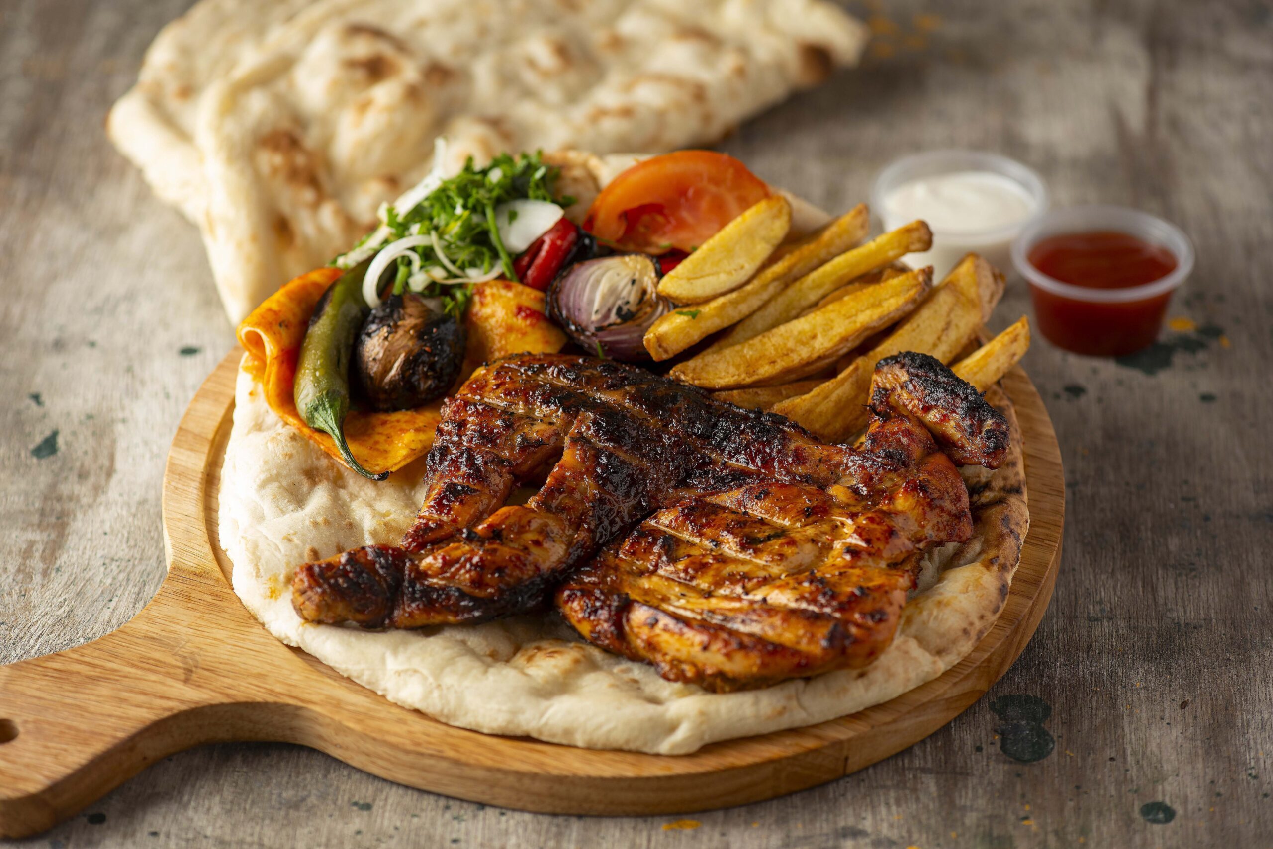 نص فروج مشوي