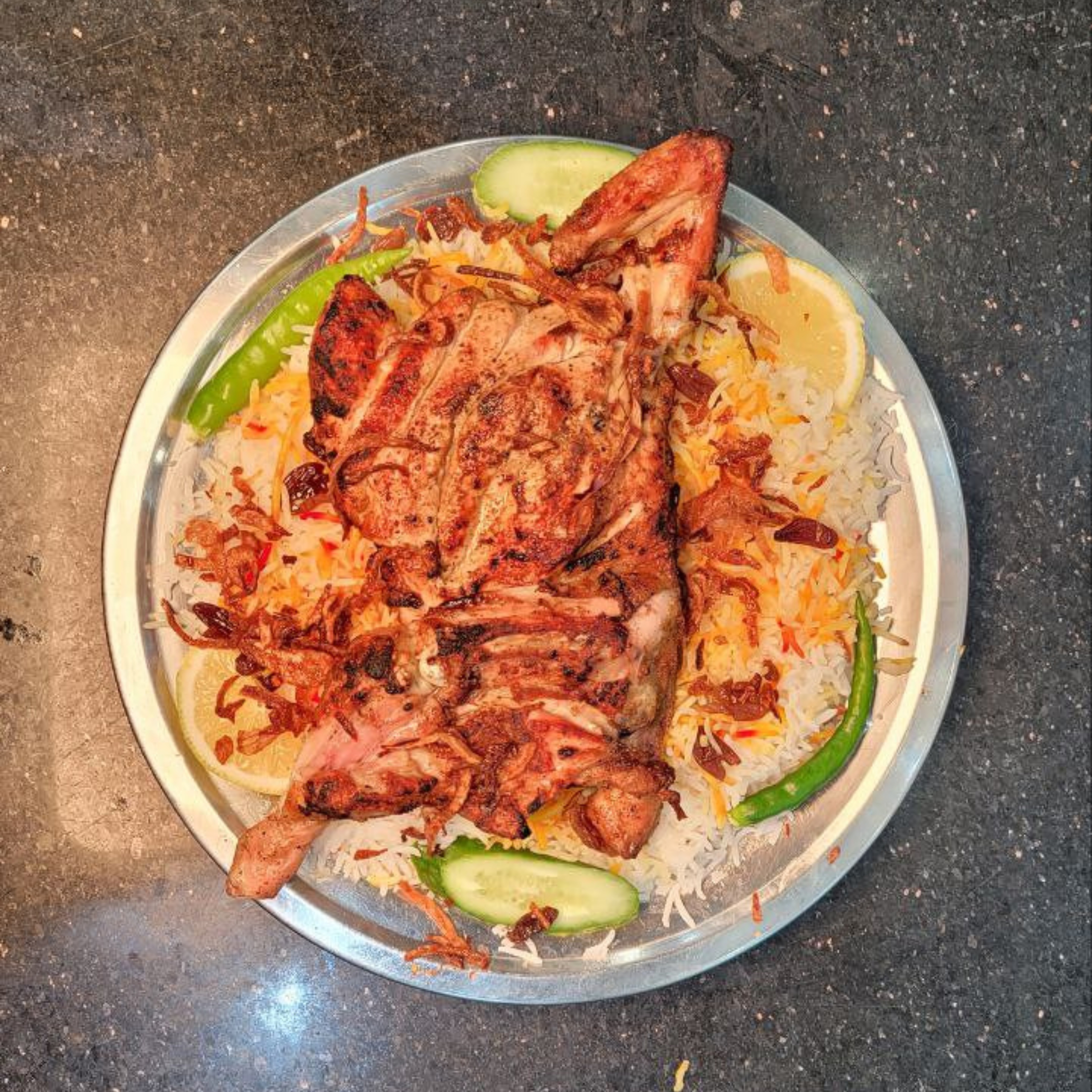 نص دجاج مظبي رز بشاور