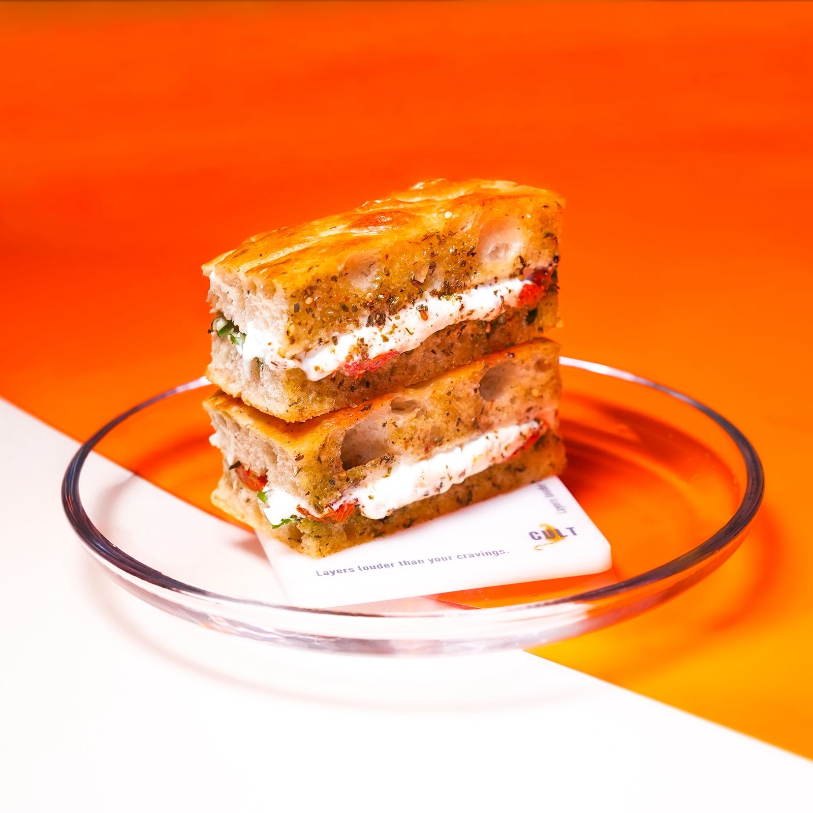 ساندويتش جبنة البوراتا