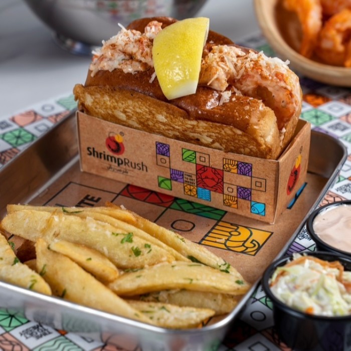 وجبة شرمب رول مشوي